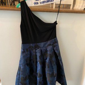 Lauren Ralph Lauren Evening One Shoulder Cocktail Dress
